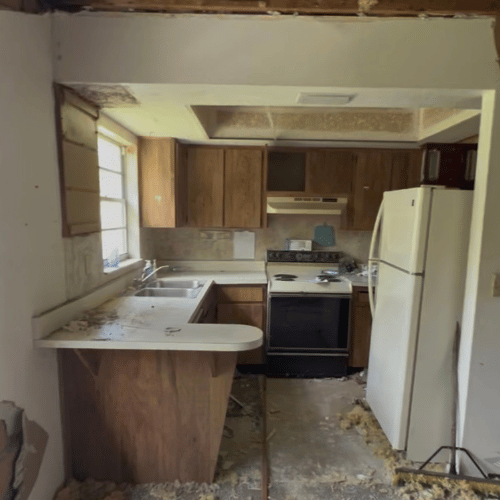 Residential interior — before demolition