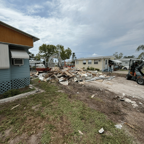 Ruskin house demolition — During