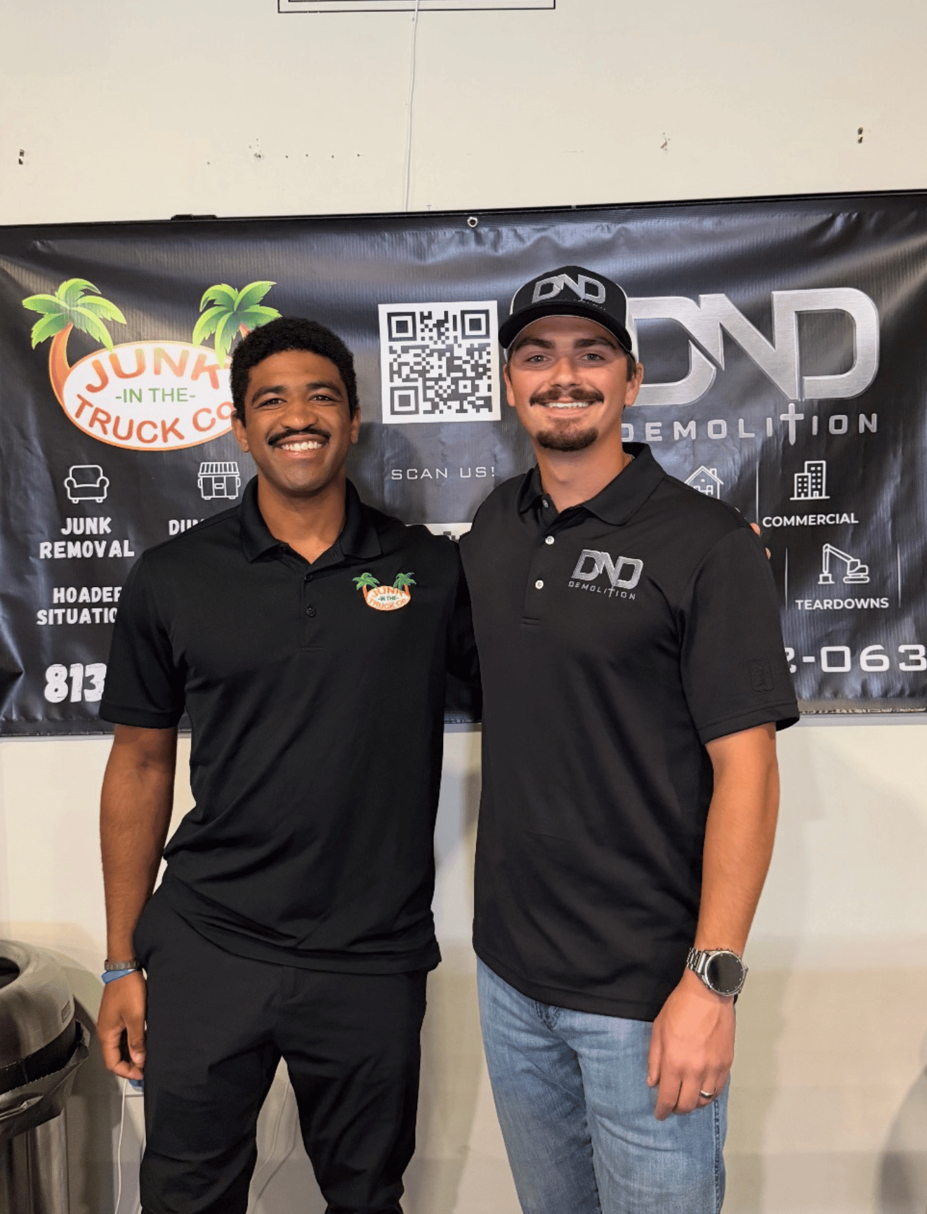 DND Demolition owners Carlos Diaz and Noah Dalton